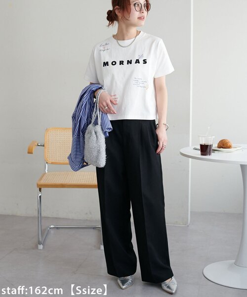 DISCOAT(ディスコート)の「【WEB限定】総柄刺繍ロゴTシャツ《ユニセックス》(Tシャツ/カットソー・レディース・ピンク/オフホワイト/チャコールグレー/ネイビー・SMALL/FREE)」の18枚目の写真