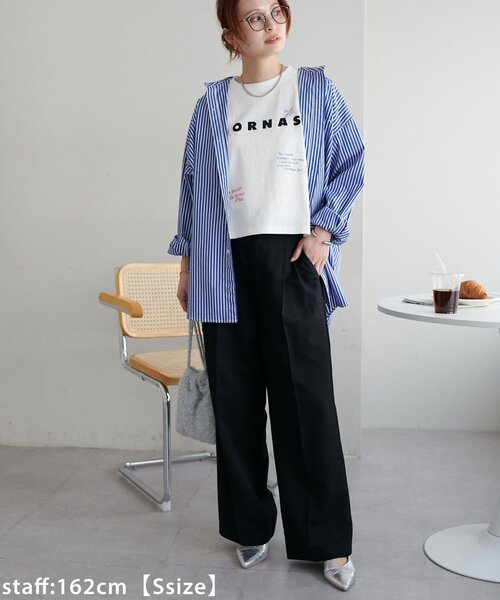 DISCOAT(ディスコート)の「【WEB限定】総柄刺繍ロゴTシャツ《ユニセックス》(Tシャツ/カットソー・レディース・ピンク/オフホワイト/チャコールグレー/ネイビー・SMALL/FREE)」の22枚目の写真