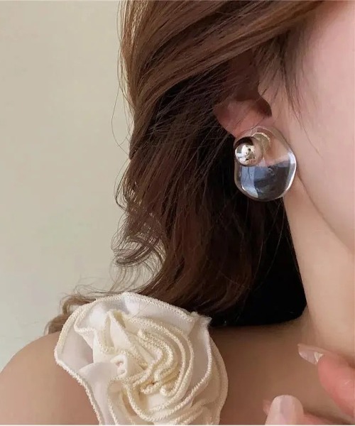 【オープニング 大放出セール】 セール】ドロップ アクリル #（ピアス（両耳用 ピアス クリア アクセサリー