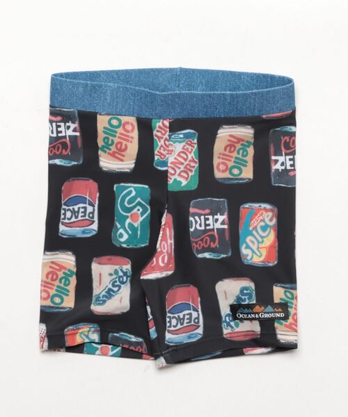 Ocean&Ground（オーシャン&グラウンド）の「【UVカット】BOY’Sスイムショーツ（90～140cm）（水着・キッズ・ブラック/アイボリー/ターコイズブルー・90/100/110/120/130/140）」の3枚目の写真