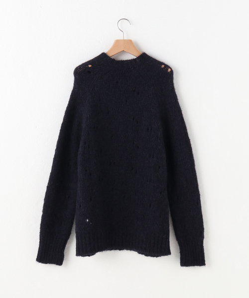 Our Legacy（アワーレガシー）の「【OUR LEGACY / アワーレガシー】NEEDLE DROP RAGLAN（ニット/セーター・メンズ・ネイビー・46）」の2枚目の写真