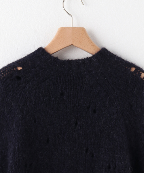 Our Legacy（アワーレガシー）の「【OUR LEGACY / アワーレガシー】NEEDLE DROP RAGLAN（ニット/セーター・メンズ・ネイビー・46）」の4枚目の写真