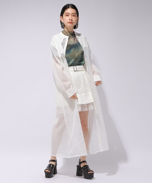 メッシュデザインワンピース(HARE) HARE（ハレ）の「メッシュデザインワンピース(HARE)（ワンピース