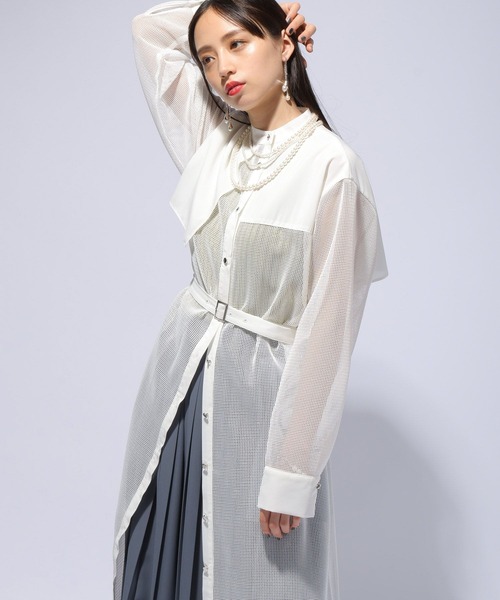メッシュデザインワンピース(HARE) HARE（ハレ）の「メッシュデザインワンピース(HARE)（ワンピース