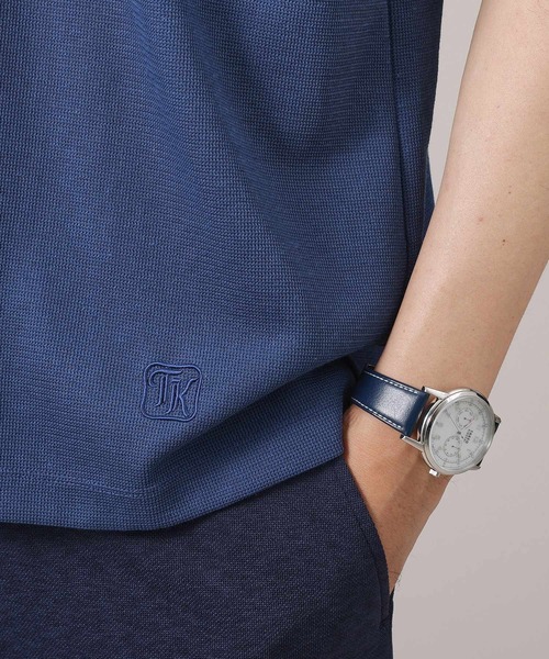 TAKEO KIKUCHI(タケオキクチ)の「【抗菌防臭/日本製】ハイブリッド サーフニット Tシャツ(Tシャツ/カットソー・メンズ・ライトグレー/カーキ/ネイビー/ブラック・02/03/04/01)」の16枚目の写真