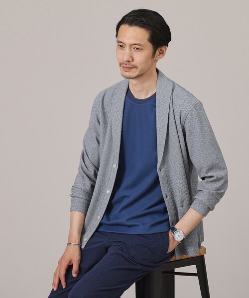 TAKEO KIKUCHI(タケオキクチ)の「【抗菌防臭/日本製】ハイブリッド サーフニット Tシャツ(Tシャツ/カットソー・メンズ・ライトグレー/カーキ/ネイビー/ブラック・02/03/04/01)」の17枚目の写真