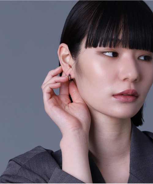 クリップオン ピアス ハート CCロゴ HEART CLICK HOOP PIERCED EARRING(S/片耳用)(2JP0966)K10
