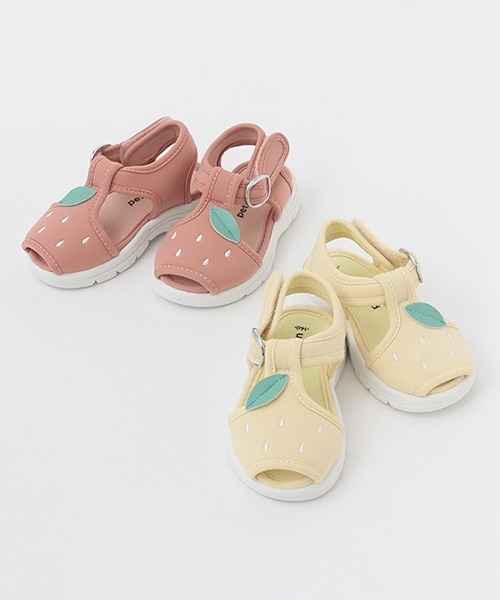 petit main(プティマイン)の「フルーツサンダル(サンダル・キッズ・ライトピンク/イエロー・14cm/15cm/16cm/17cm/18cm)」の4枚目の写真