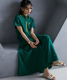 <大きいサイズ>ポロシャツワンピース GEVS.