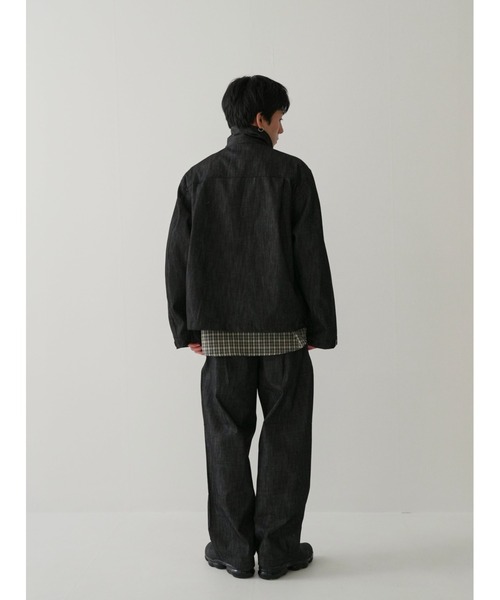 Bargiee（バージー）の「ツリー デニム パンツ ストレート ベーシック ユニセックス（デニムパンツ・メンズ・ブラック・MEDIUM/LARGE）」の6枚目の写真