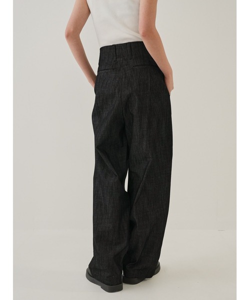 Bargiee（バージー）の「ツリー デニム パンツ ストレート ベーシック ユニセックス（デニムパンツ・メンズ・ブラック・MEDIUM/LARGE）」の10枚目の写真