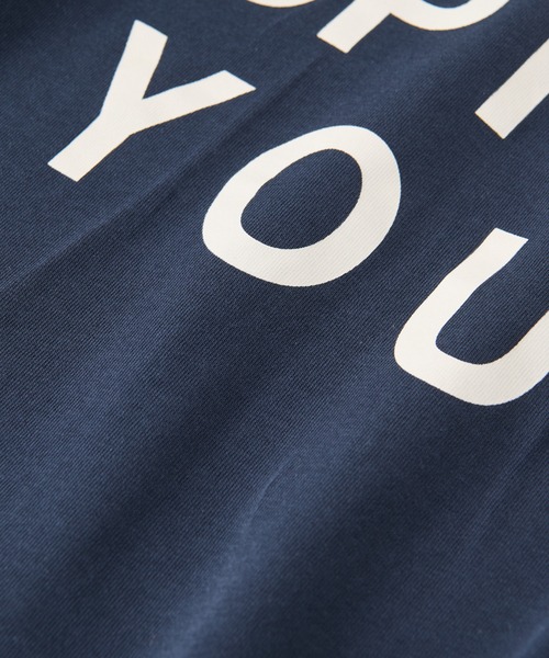 un dix cors（アンディコール）の「《着回しやすい・着心地さらっと》ロゴノースリカットソー（Tシャツ/カットソー・レディース・ネイビー/オフホワイト/カーキ・FREE）」の16枚目の写真