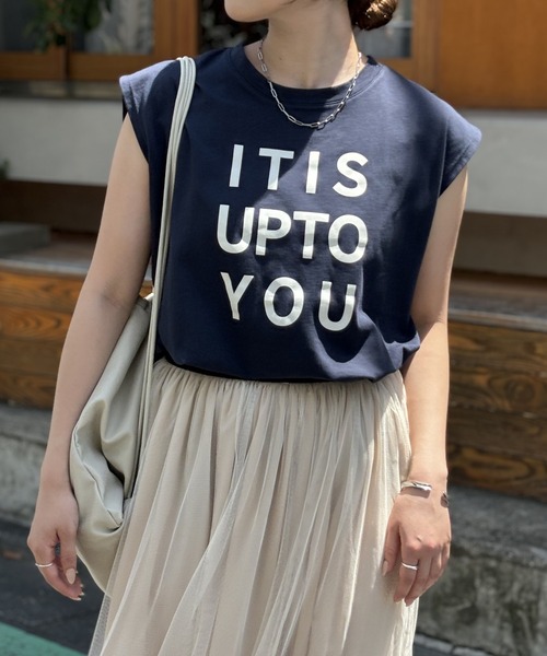 un dix cors（アンディコール）の「《着回しやすい・着心地さらっと》ロゴノースリカットソー（Tシャツ/カットソー・レディース・ネイビー/オフホワイト/カーキ・FREE）」の22枚目の写真