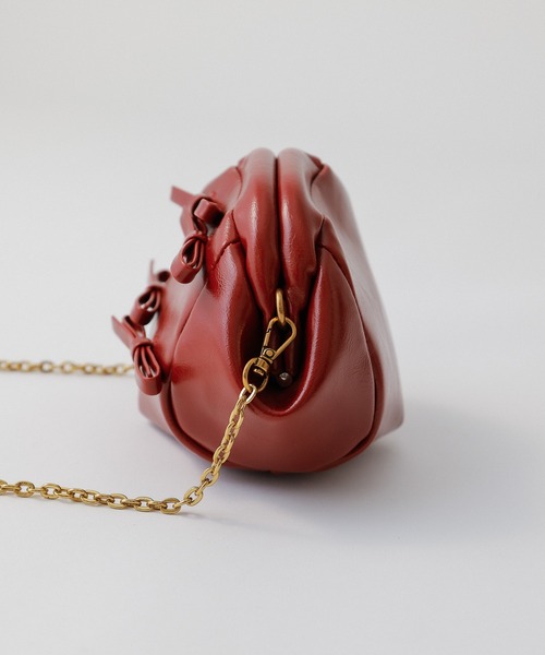 DEICY（デイシー）の「ミニリボンフレームクラッチチェーンバッグ（ショルダーバッグ・レディース・レッド/ピンク/ブラック・FREE）」の14枚目の写真