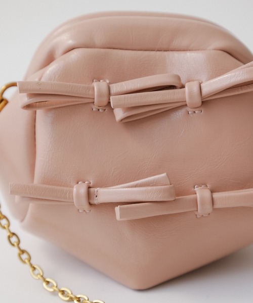 DEICY（デイシー）の「ミニリボンフレームクラッチチェーンバッグ（ショルダーバッグ・レディース・レッド/ピンク/ブラック・FREE）」の8枚目の写真