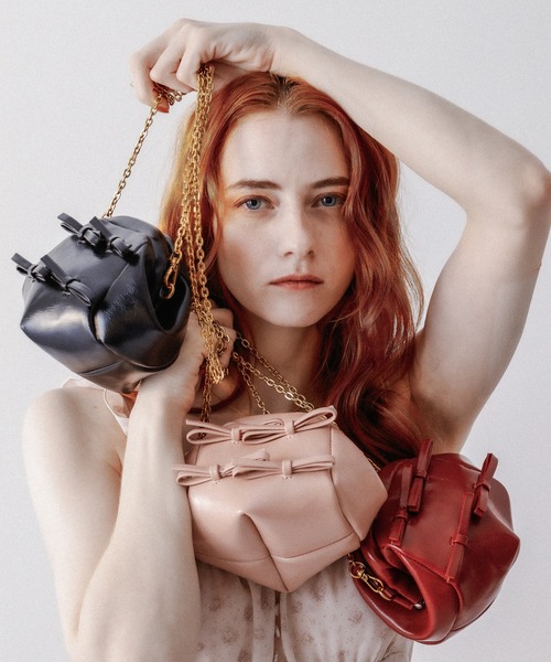 DEICY（デイシー）の「ミニリボンフレームクラッチチェーンバッグ（ショルダーバッグ・レディース・レッド/ピンク/ブラック・FREE）」の10枚目の写真