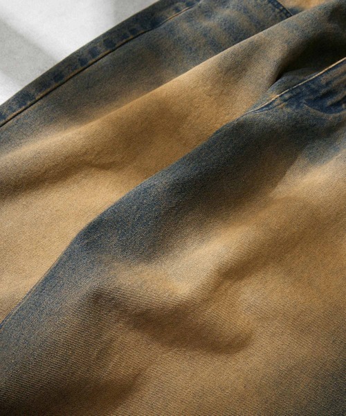 EMMA CLOTHES（エマクローズ）の「ヴィンテージ加工セミワイドフレアデニムパンツ（デニムパンツ・メンズ・ブラック/インディゴブルー・L/M/S）」の21枚目の写真