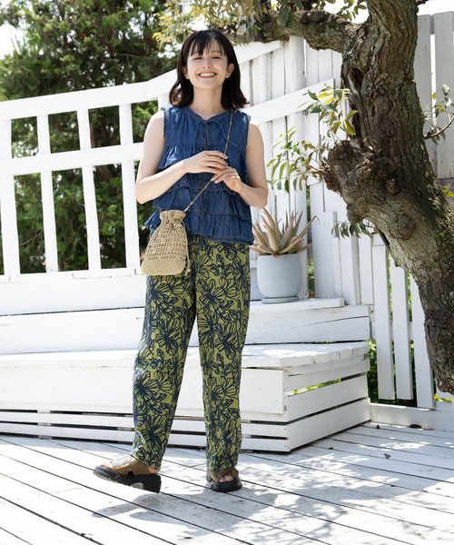 niko and...(ニコアンド)の「フリルティアードベスト(ベスト・レディース・グリーン/ブルー/ライトグレー・FREE)」の6枚目の写真