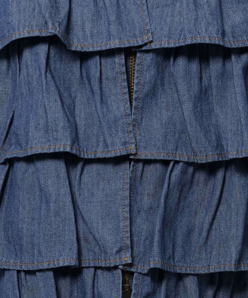 niko and...(ニコアンド)の「フリルティアードベスト(ベスト・レディース・グリーン/ブルー/ライトグレー・FREE)」の7枚目の写真