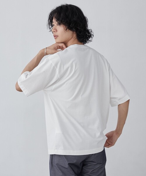 coen(コーエン)の「パウダーケミカルウォッシュロゴTシャツ(Tシャツ/カットソー・メンズ・ホワイト/ブラック/ネイビー・S/XL/L/M)」の13枚目の写真