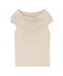 LAGUNAMOON | オフショルダーリブニットプルオーバー(ニット/セーター)