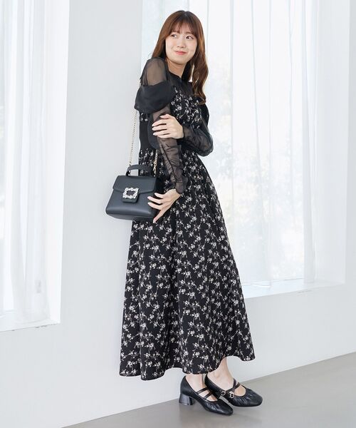 MAJESTIC LEGON（マジェスティックレゴン）の「ビジューバックルバッグ（ショルダーバッグ・レディース・グレイッシュベージュ/ブラック/ベージュ系その他2・FREE）」の4枚目の写真