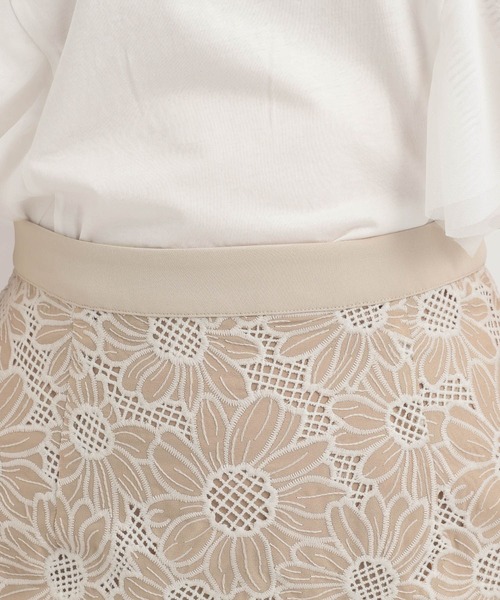 Andemiu（アンデミュウ）の「レースキリカエＩラインスカート136085（スカート・レディース・ベージュ/オレンジ/チャコールグレー・SMALL/MEDIUM）」の10枚目の写真