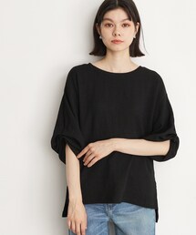 THE SHOP TK （ザ ショップ ティーケー ）の「◆【二の腕カバー/カラーを追加し再登場】ぽこぽこ袖プルオーバー/洗濯機OK（Tシャツ/カットソー・レディース）」