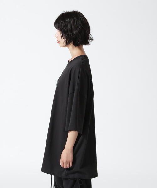 SIS（エスアイエス）の「SISseoul/エスアイエスソウル/クロスＴシャツ（Tシャツ/カットソー・レディース・ホワイト/ブラック/チャコールグレー・F）」の17枚目の写真