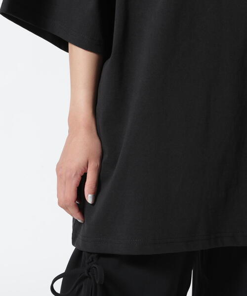 SIS（エスアイエス）の「SISseoul/エスアイエスソウル/クロスＴシャツ（Tシャツ/カットソー・レディース・ホワイト/ブラック/チャコールグレー・F）」の13枚目の写真