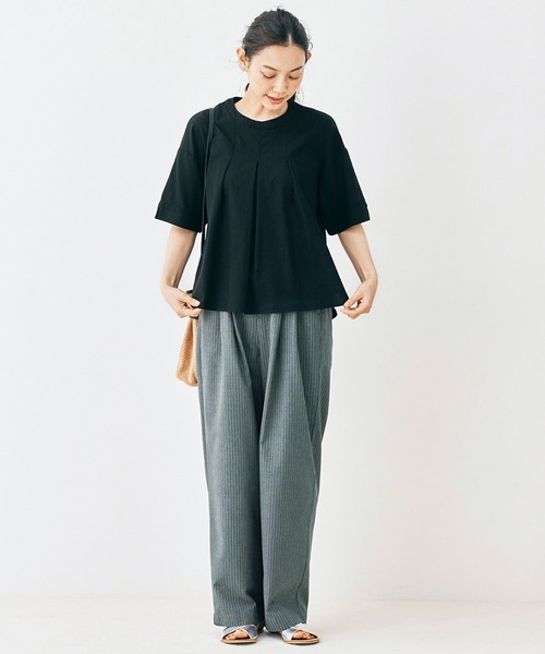 ａｎｄ ｍｙｅｒａ ストライプなスラックス（スラックス）｜and myera（アンド マイラ）