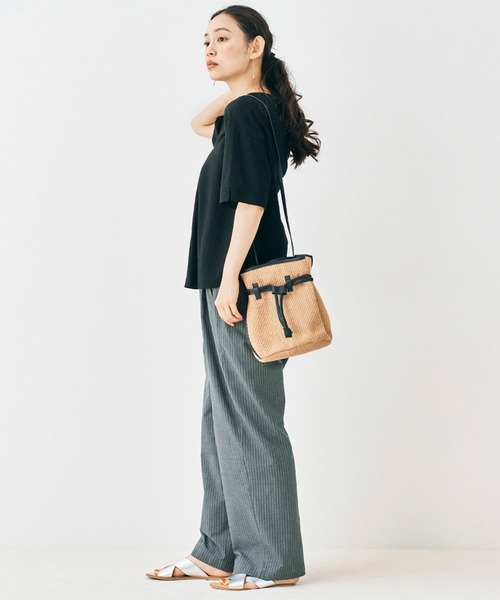 ａｎｄ ｍｙｅｒａ ストライプなスラックス（スラックス）｜and myera（アンド マイラ）