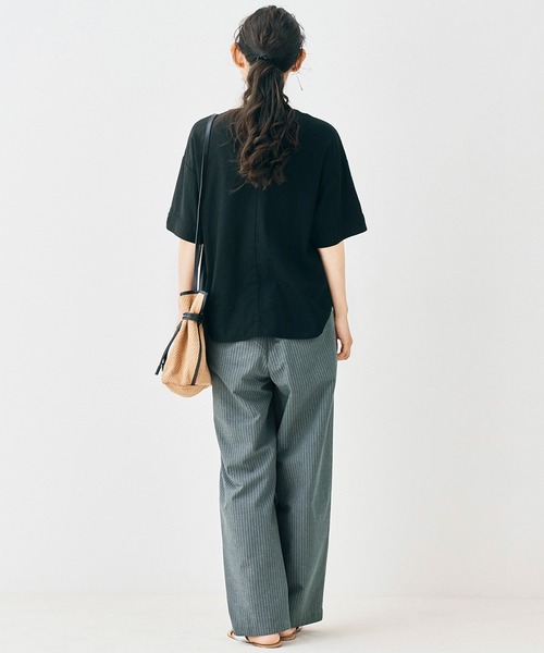 ａｎｄ ｍｙｅｒａ ストライプなスラックス（スラックス）｜and myera（アンド マイラ）