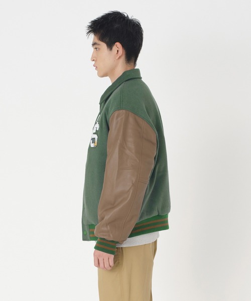 Levi Strauss & Co. スタジャン 緑 Levi's（リーバイス）の「Levi's/リーバイス ROWAN スタジアム