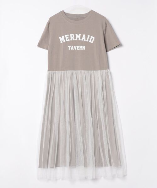 BARRETTA(バレッタ)の「ロゴTチュールワンピース(ワンピース・レディース・ブラック/グレー/ホワイト・FREE)」の6枚目の写真