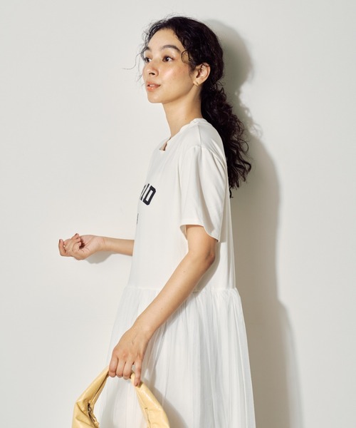 BARRETTA(バレッタ)の「ロゴTチュールワンピース(ワンピース・レディース・ブラック/グレー/ホワイト・FREE)」の12枚目の写真