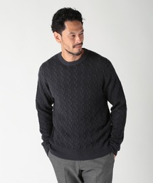 MEN'S BIGI | 5G スノー加工ケーブルクルーニット(ニット/セーター)