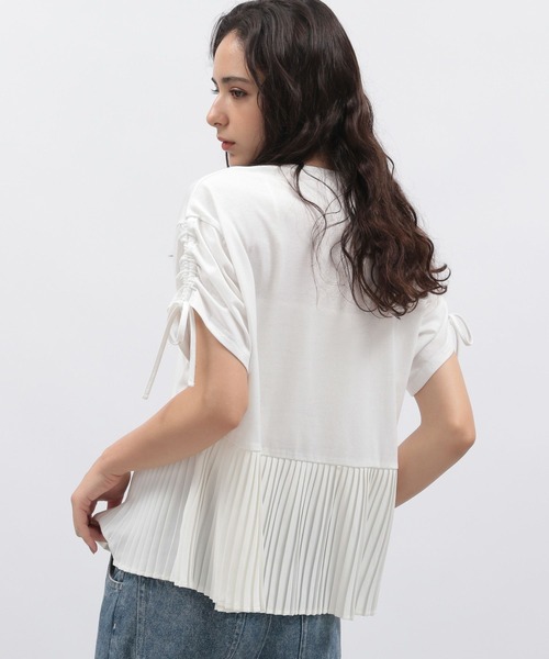 LAKOLE（ラコレ）の「スソプリーツドロスト半袖T / 136063（Tシャツ/カットソー・レディース・オフホワイト/グレー/ブラック・SMALL/MEDIUM）」の20枚目の写真