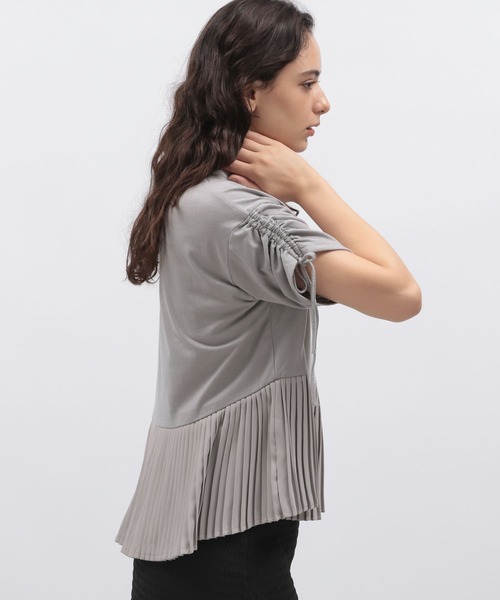 LAKOLE（ラコレ）の「スソプリーツドロスト半袖T / 136063（Tシャツ/カットソー・レディース・オフホワイト/グレー/ブラック・SMALL/MEDIUM）」の16枚目の写真