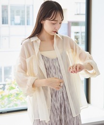Kastane | 【4色展開】シアーBIGシャツ(シャツ/ブラウス)