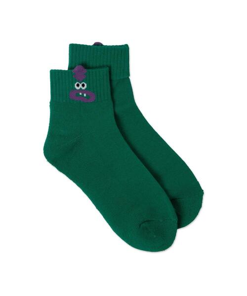 WEGO（ウィゴー）の「WEGO/モンスターアンクルソックス（ソックス/靴下・レディース・グリーン/パープル/イエロー/ブラック/サックスブルー/ライトピンク・23-25cm）」の8枚目の写真