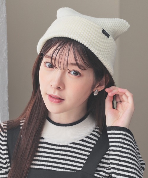 Honeys（ハニーズ）の「ネコ耳ニット帽（ニットキャップ/ビーニー