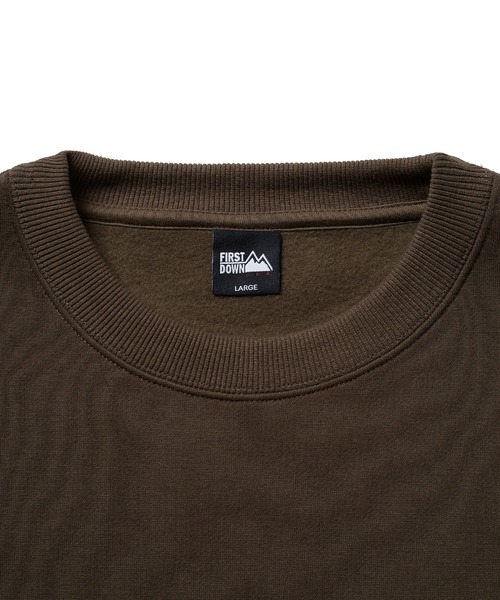 FIRST DOWN（ファーストダウン）の「ロゴ クルースウェット（スウェット・メンズ・ダークネイビー/ブラック/杢グレー/オリーブ・L/M/XL）」の12枚目の写真