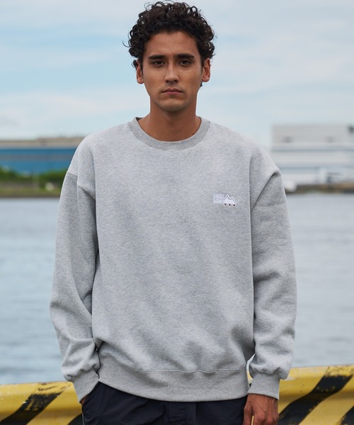 FIRST DOWN（ファーストダウン）の「ロゴ クルースウェット（スウェット・メンズ・ダークネイビー/ブラック/杢グレー/オリーブ・L/M/XL）」の17枚目の写真