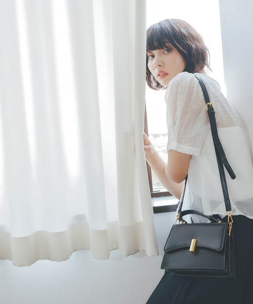 BARRETTA（バレッタ）の「ﾊﾞｲｶﾗｰ2WAYﾊﾝﾄﾞﾊﾞｯｸﾞ（ショルダーバッグ・レディース・ブラウン/ブラック・FREE）」の9枚目の写真