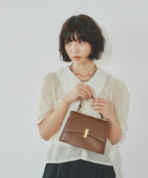 BARRETTA（バレッタ）の「ﾊﾞｲｶﾗｰ2WAYﾊﾝﾄﾞﾊﾞｯｸﾞ（ショルダーバッグ・レディース・ブラウン/ブラック・FREE）」の13枚目の写真