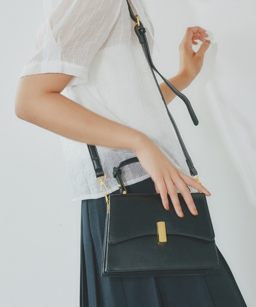 BARRETTA（バレッタ）の「ﾊﾞｲｶﾗｰ2WAYﾊﾝﾄﾞﾊﾞｯｸﾞ（ショルダーバッグ・レディース・ブラウン/ブラック・FREE）」の20枚目の写真