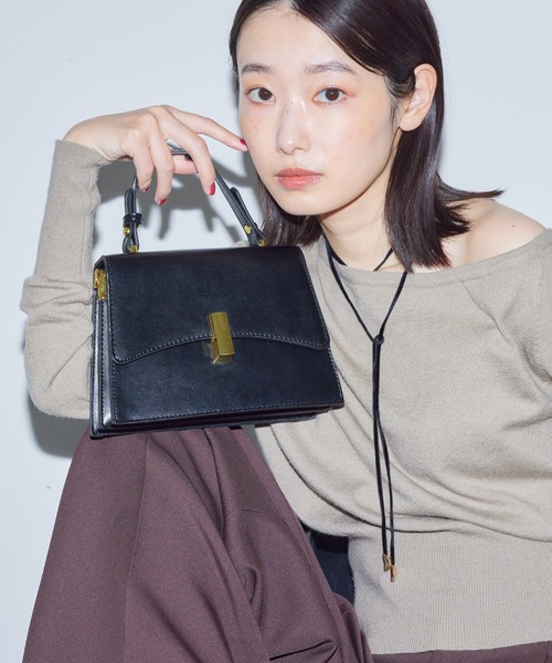 BARRETTA（バレッタ）の「ﾊﾞｲｶﾗｰ2WAYﾊﾝﾄﾞﾊﾞｯｸﾞ（ショルダーバッグ・レディース・ブラウン/ブラック・FREE）」の18枚目の写真