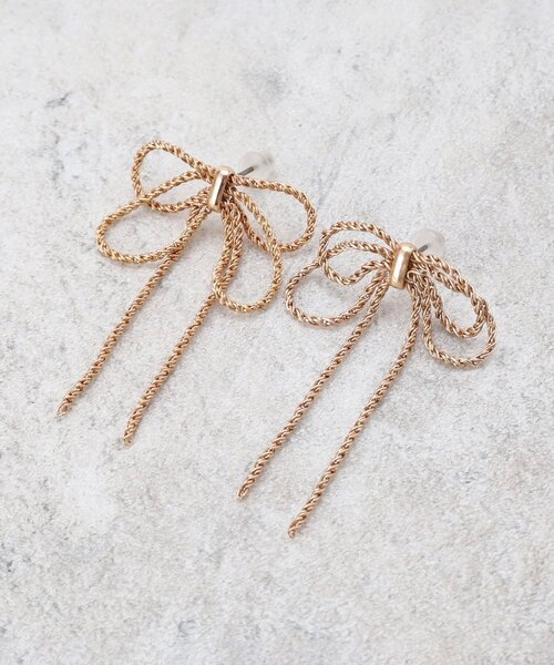 SHOO・LA・RUE（シューラルー）の「◆たれリボンピアス（ピアス（両耳用）・レディース・シルバー/ゴールド/シルバー系その他・00）」の3枚目の写真