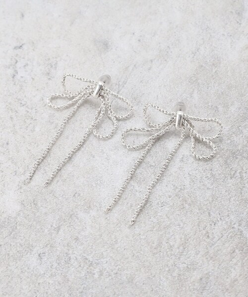 SHOO・LA・RUE（シューラルー）の「◆たれリボンピアス（ピアス（両耳用）・レディース・シルバー/ゴールド/シルバー系その他・00）」の8枚目の写真